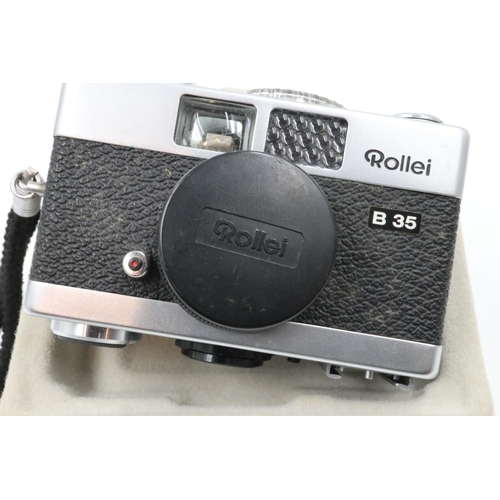 118 - Rollei B35 with Carl Zeiss Trinotar lens, boxed with manual. UK P&P Group 2 (£20+VAT for the first l... 