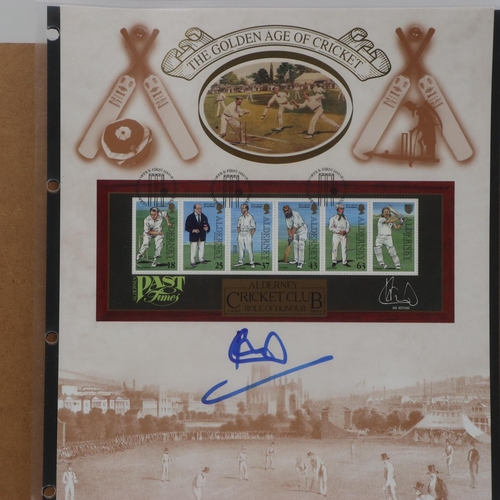 2015 - Autographed editions signed stamped envelope: Peter Allis, Linford Christie, Daley Thompson and Luci... 