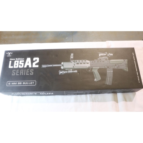 2039 - Boxed L82 airsoft BB rifle. UK P&P Group 3 (£30+VAT for the first lot and £8+VAT for subsequent lots... 