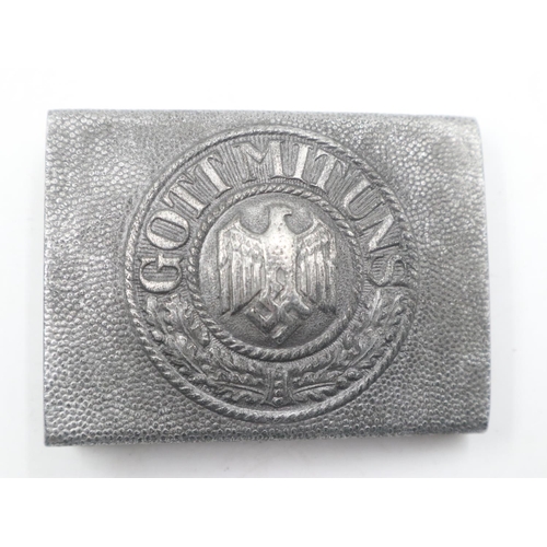 2225 - Third Reich Heer Buckle, Makers Marked “FLL” for Friedrich Linden, Lüdenscheid. Recently removed fro... 