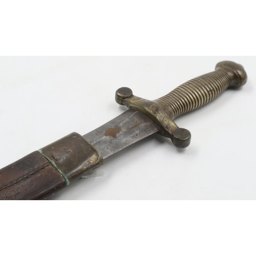 2242 - French model 1831 Gladius infantry sword marked Challerault, date indistinct, further marked for Pih... 