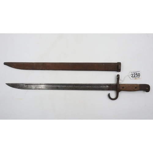 2250 - WWII Japanese Arisaka Bayonet. Double Makers Marked for the Tokyo & National Denki ( National Electr... 