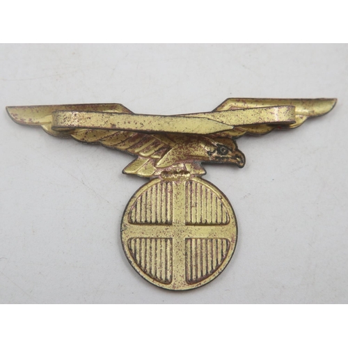 2280 - WWII Norwegian Ski Cap-Kepi Eagle badge. Circa 1942-1945. UK P&P Group 1 (£16+VAT for the first lot ... 