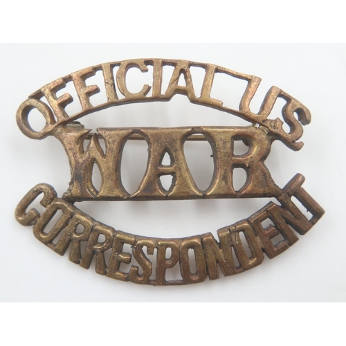 2293 - WWII US War Correspondent badge. UK P&P Group 1 (£16+VAT for the first lot and £2+VAT for subsequent... 