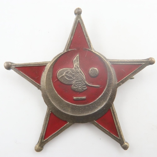 2300 - WWI Ottoman Empire other ranks Gallipoli Star. (painted). UK P&P Group 1 (£16+VAT for the first lot ... 