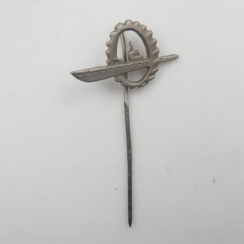 2304 - WWII German U-Boat Pen Workers lapel badge. UK P&P Group 1 (£16+VAT for the first lot and £2+VAT for... 