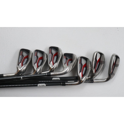 2019B - Taylormade Aero Burner irons to include, 5,6,7,8,9 with S & W. Not available for in-house P&P