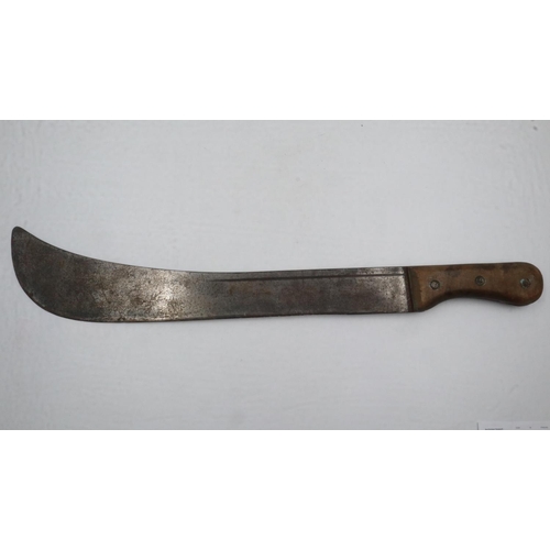 2240 - Robert Mole & Sons British WWII period machete. Not available for in-house P&P