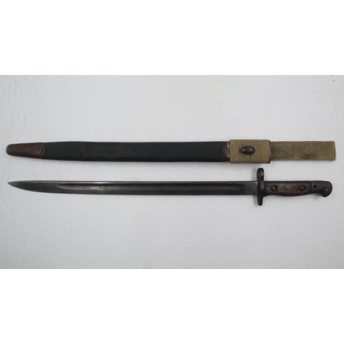 2247A - British Wilkinson M1907 WWI bayonet and scabbard. UK P&P Group 2 (£20+VAT for the first lot and £4+V... 