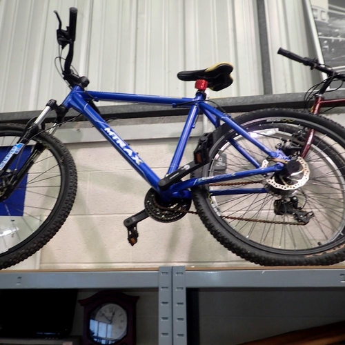 1004 - Blue MTrax bicycle, 19 inch frame, 25 inch wheel. Not available for in-house P&P