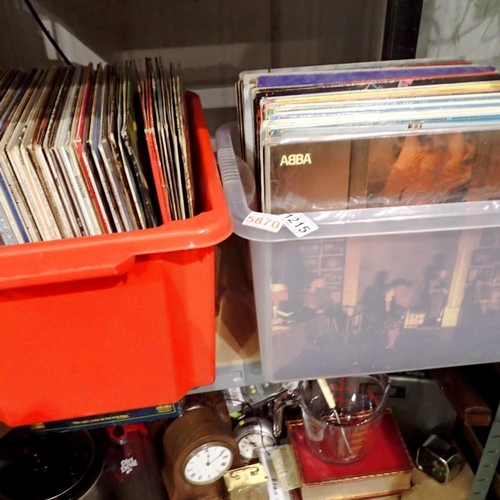 1215 - Two boxes of mixed LPs. Not available for in-house P&P