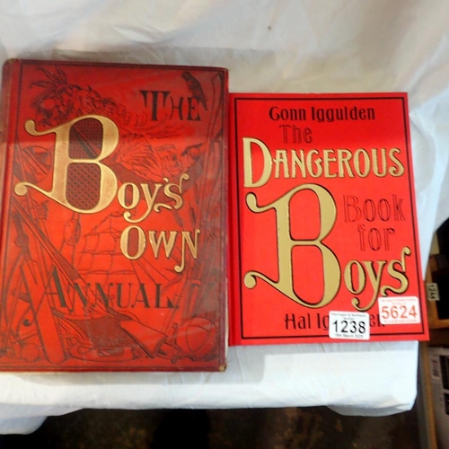 1238 - The Boys Own annual 1886 and The Dangerous book for Boys. UK P&P Group 3 (£30+VAT for the first lot ... 