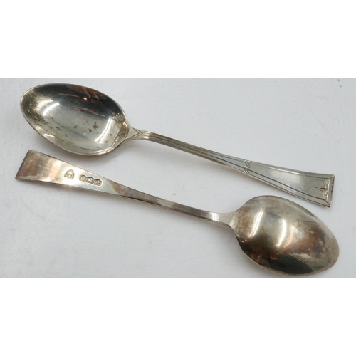 75 - Cased set of six hallmarked silver teaspoons, combined 71g. UK P&P Group 1 (£16+VAT for the first lo... 