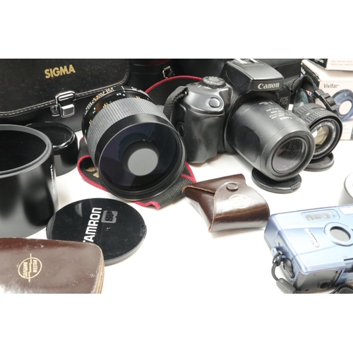 102 - Mixed cameras, accessories and binoculars to include Canon EOS 700. UK P&P Group 3 (£30+VAT for the ... 