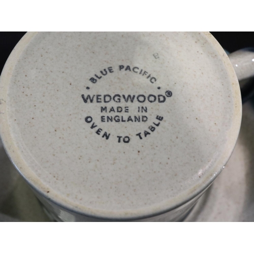 114 - Wedgwood fourteen piece Blue Pacific coffee set. UK P&P Group 3 (£30+VAT for the first lot and £8+VA... 