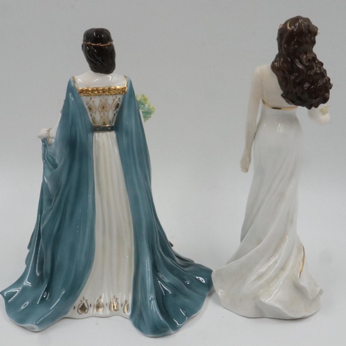 123 - Two Royal Worcester figurines, Daughter of Erin and A New Dawn, no cracks or chips. UK P&P Group 3 (... 