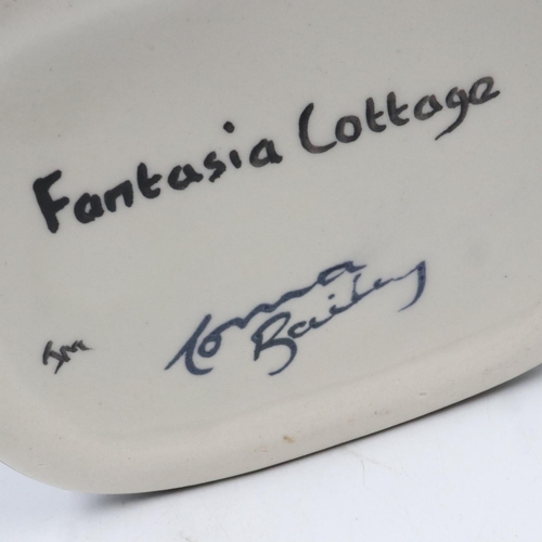 132 - Lorna Bailey Deco jug in the Fantasia Cottage pattern, no cracks or chips, H: 20 cm. UK P&P Group 2 ... 