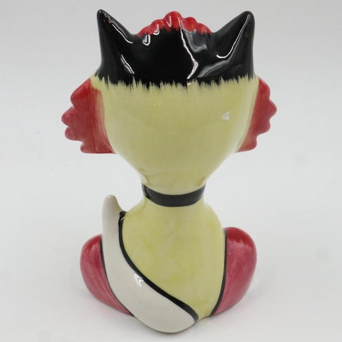 144 - Lorna Bailey cat, Sheba, no cracks or chips, H:  14 cm. UK P&P Group 1 (£16+VAT for the first lot an... 