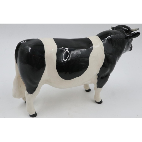 151 - Beswick Friesian bull, no cracks or chips. UK P&P Group 2 (£20+VAT for the first lot and £4+VAT for ... 