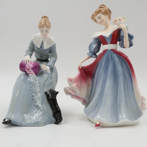 154 - Two Royal Doulton ladies, HN3098 Dorothy P Parsons 1987 and Figure Of The Year HN3316 Amy by Peter-A... 