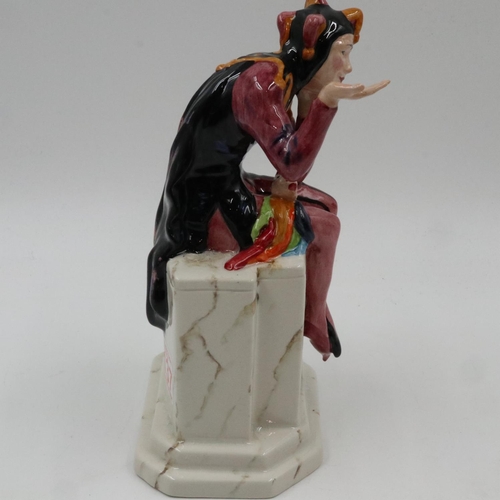 157 - Carlton Ware Jester show special figurine, no cracks or chips, H: 25 cm. UK P&P Group 2 (£20+VAT for... 