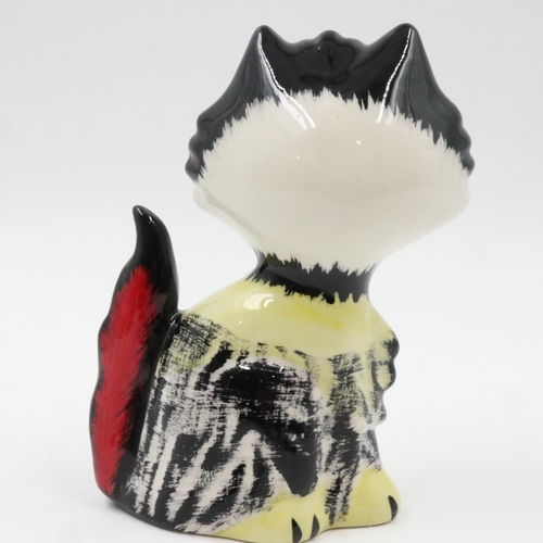 164 - Lorna Bailey cat, Shaggy, no cracks or chips, H: 10 cm. UK P&P Group 1 (£16+VAT for the first lot an... 