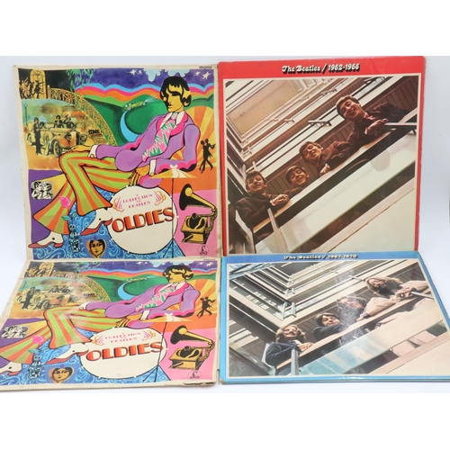 184 - Four Beatles compilation LPs. UK P&P Group 2 (£20+VAT for the first lot and £4+VAT for subsequent lo... 