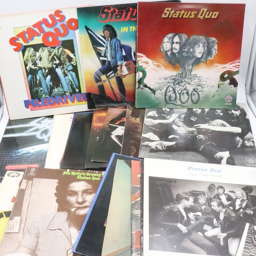 195 - Collection of 26 Status Quo LPs. UK P&P Group 3 (£30+VAT for the first lot and £8+VAT for subsequent... 