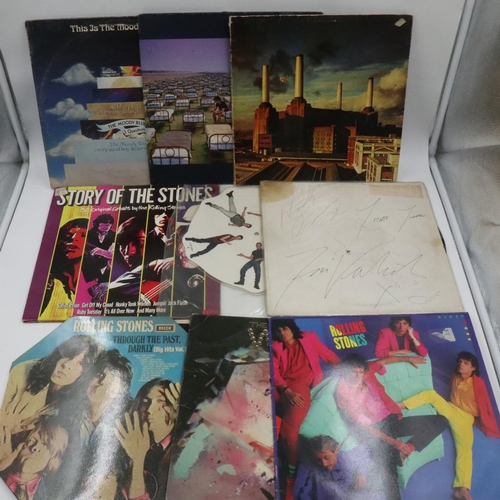 200C - Five Rolling Stones albums and Pink Floyd LPs. UK P&P Group 2 (£20+VAT for the first lot and £4+VAT ... 