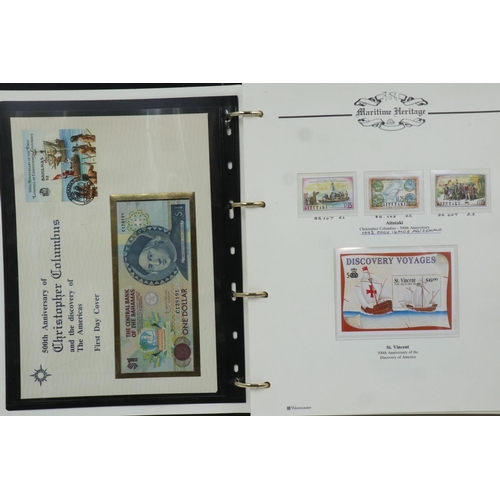 205 - Maritime heritage stamp collection including coin and note covers. UK P&P Group 2 (£20+VAT for the f... 