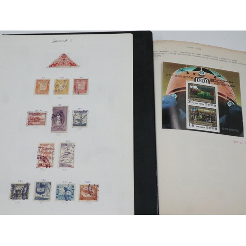 208 - Two stamp albums including North Korea. UK P&P Group 2 (£20+VAT for the first lot and £4+VAT for sub... 