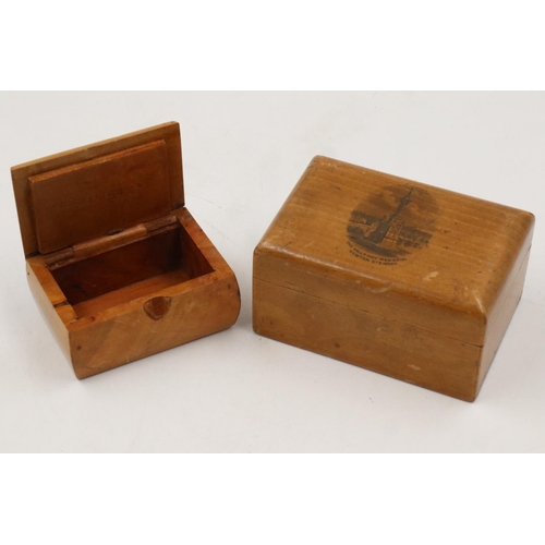 226 - Two Mauchline Ware boxes. UK P&P Group 1 (£16+VAT for the first lot and £2+VAT for subsequent lots)