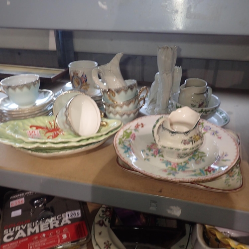 1263 - Assorted ceramics including tea sets, Spode and Portmeirion examples. Not available for in-house P&P