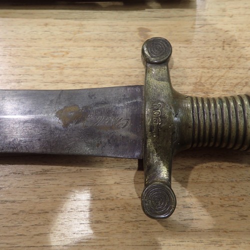 2242 - French model 1831 Gladius infantry sword marked Challerault, date indistinct, further marked for Pih... 