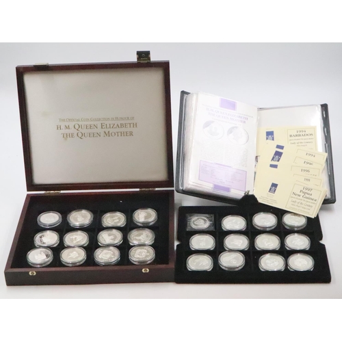 2257 - Twenty four silver proof Commonwealth coins, mostly 31.5g. UK P&P Group 2 (£20+VAT for the first lot...