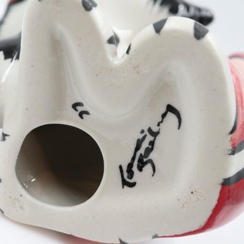 107 - Lorna Bailey cat, Katrina, no cracks or chips, H: 13 cm. UK P&P Group 1 (£18+VAT for the first lot a... 