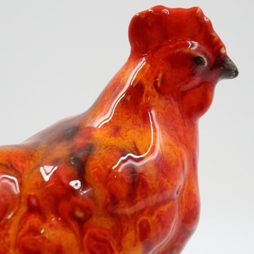 118 - Anita Harris hen, signed in gold, no cracks or chips, H: 15 cm. UK P&P Group 2 (£24+VAT for the firs... 