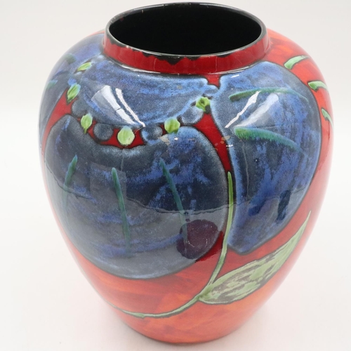 121 - Large Poole Pottery covered jar, no cracks or chips, H: 32 cm. UK P&P Group 2 (£24+VAT for the first... 