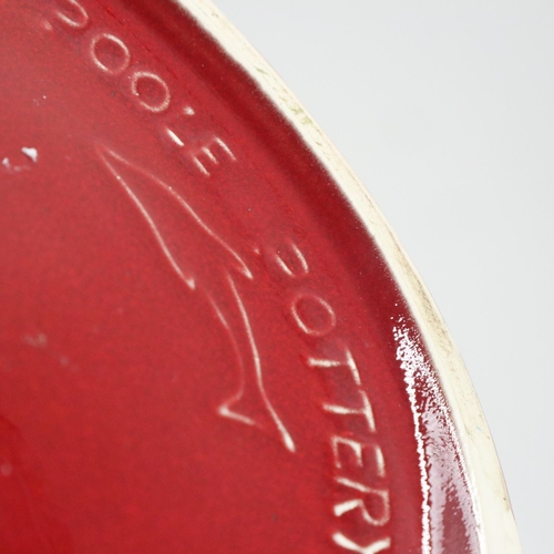 121 - Large Poole Pottery covered jar, no cracks or chips, H: 32 cm. UK P&P Group 2 (£24+VAT for the first... 