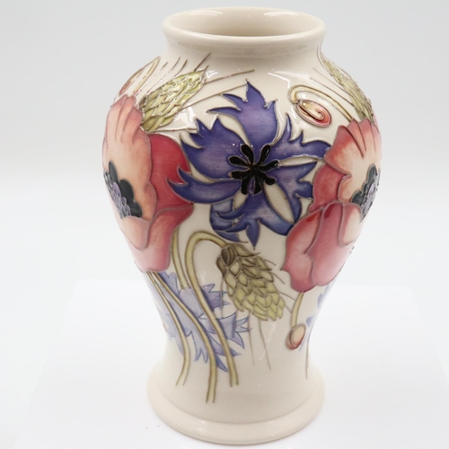 124 - Emma Bossons for Moorcroft, baluster form  vase in the Pink Master pattern, no cracks or chips, H: 1... 