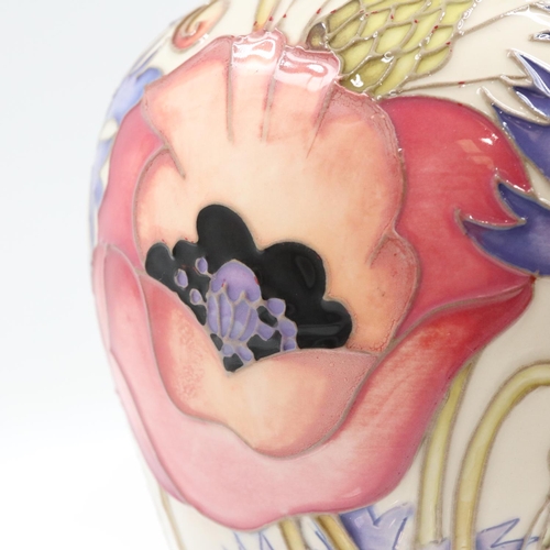 124 - Emma Bossons for Moorcroft, baluster form  vase in the Pink Master pattern, no cracks or chips, H: 1... 