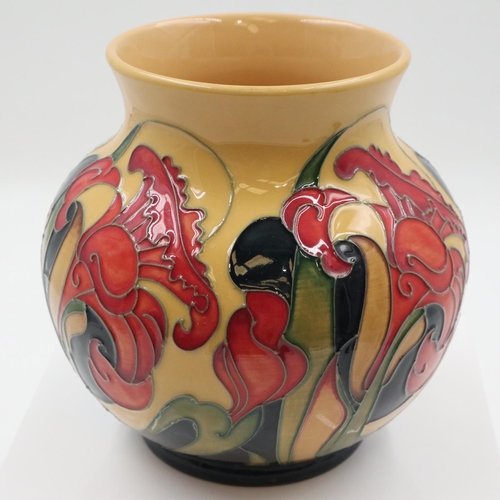 132 - Emma Bossons for Moorcroft, a trial vase in the Rydal Mount pattern, no cracks or chips, H: 16 cm. U... 