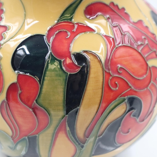 132 - Emma Bossons for Moorcroft, a trial vase in the Rydal Mount pattern, no cracks or chips, H: 16 cm. U... 