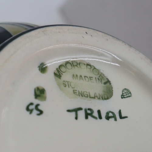 132 - Emma Bossons for Moorcroft, a trial vase in the Rydal Mount pattern, no cracks or chips, H: 16 cm. U... 