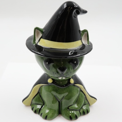 145 - Lorna Bailey cat, Grotbags, no cracks or chips, H: 13 cm. UK P&P Group 1 (£18+VAT for the first lot ... 