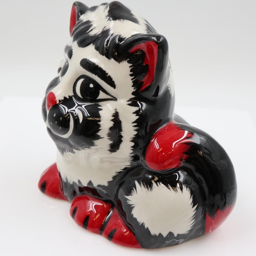 148 - Lorna Bailey cat, Frizzle, no cracks or chips, H: 11 cm. UK P&P Group 1 (£18+VAT for the first lot a... 