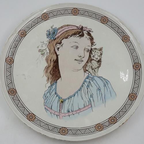 149 - Thomas Allen designed Wedgwood Art Nouveau circular charger, D: 38 cm. UK P&P Group 2 (£24+VAT for t... 