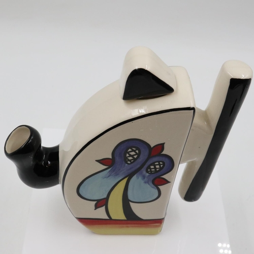 150 - Lorna Bailey half circle teapot in the Lakeside pattern, no cracks or chips, H: 19 cm. UK P&P Group ... 