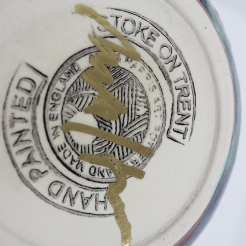 151 - Anita Harris hermit crab vase, signed in gold, no cracks or chips, H: 10 cm. UK P&P Group 2 (£24+VAT... 