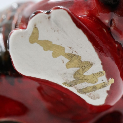 156 - Anita Harris armadillo, signed in gold, no cracks or chips, L: 23 cm. UK P&P Group 2 (£24+VAT for th... 